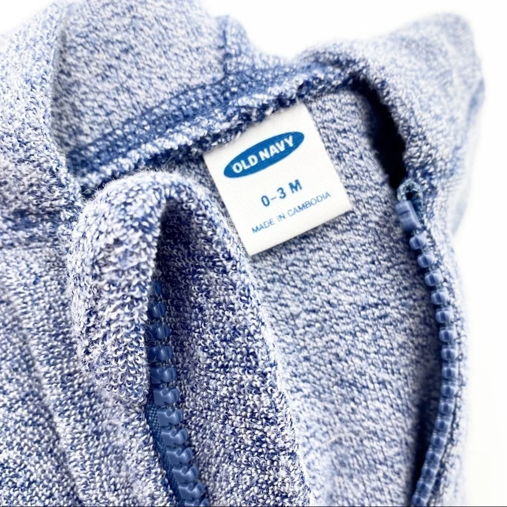 Old‎ Navy Terry Cloth Bear Ear Hooded One Piece Romper